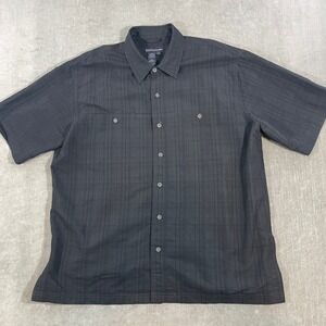 5.11 Tactical Series Mens XL‎ Black Plaid Button Up Short Sleeve Shirt